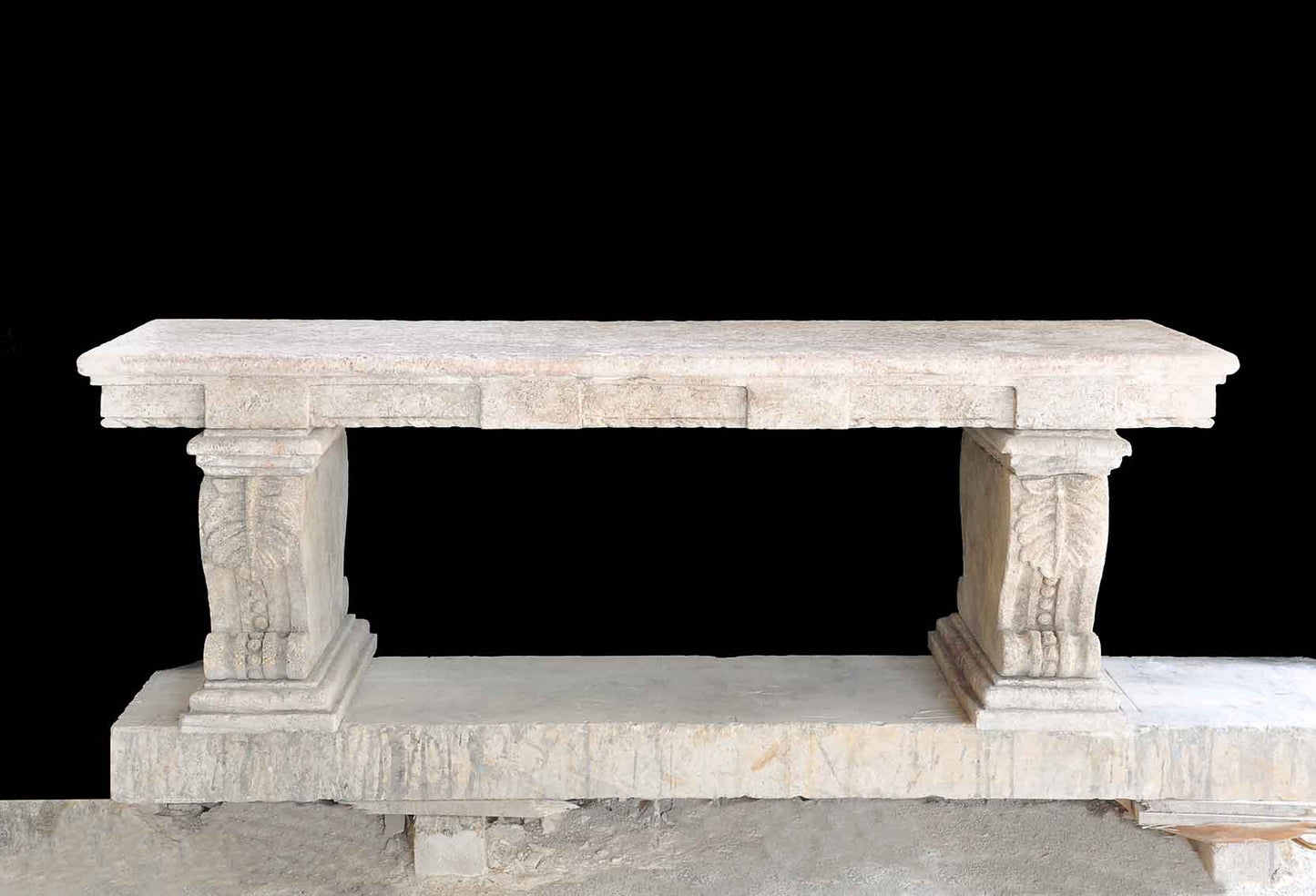 reclaimed_antique_limestone_benches_garden_seating_hand_carved_stone_furniture_Ancient_Surfaces_outdoor_design_european_architecture